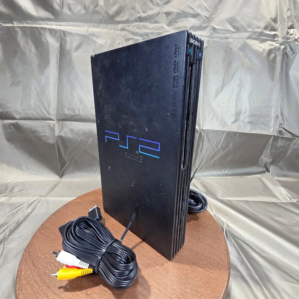 Sony PlayStation 2 PS2 Fat Console Black SCPH-39001 As-Is for Parts Repair